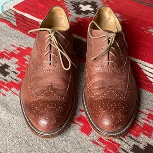 J. Shoes Spencer Wingtip Leather Men's Dress Shoes Like New 11